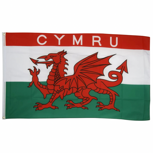 Baner Y Ddraig Goch Cymru 5' x 3'