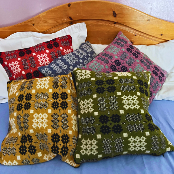 Welsh Tapestry Cushion - Red