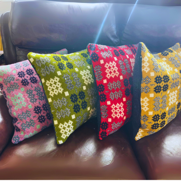 Welsh Tapestry Cushion - Red
