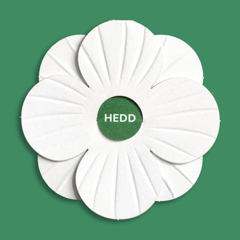 White Poppy - Hedd (Welsh for Peace) - Pack of 5 - Free Shipping