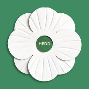 White Poppy - Hedd (Welsh for Peace) - Pack of 5 - Free Shipping