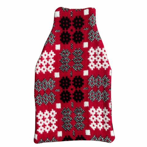 Welsh Tapestry Hot Water Bottle Cover - Red