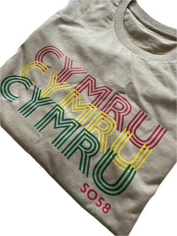 SO58 Extra Large Cymru Cymru Cymru Unisex T-Shirt