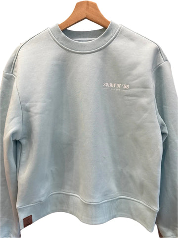 SO58 Spirit of 58 Ladies Oversized Sweatshirt Ocean Blue