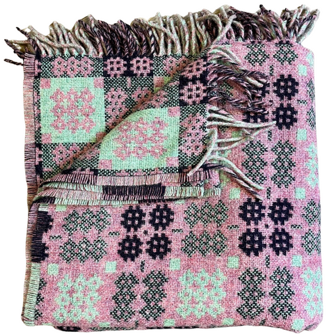 Amaranth - Pink Welsh Tapestry Throw