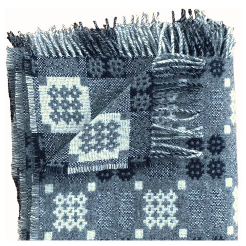 Rhydowen - Grey Welsh Tapestry Throw