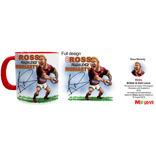 Ross Moriarty Mug - Wales Rugby Player Mug - Mugbys