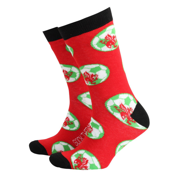 Welsh Football - Men's Welsh Bamboo Socks