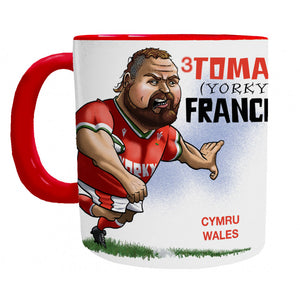 Tomas Francis Mug - Wales Rugby Player Mug - Mugbys
