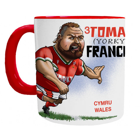 Tomas Francis Mug - Wales Rugby Player Mug - Mugbys