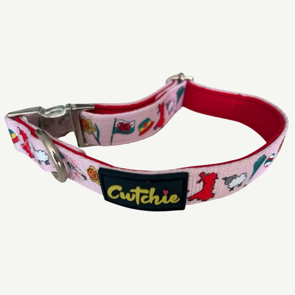 Colar Ci Patrwm Cymreig - Maint Bach