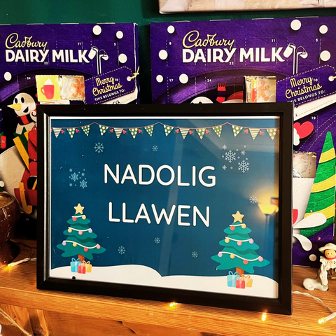 Print Nadolig Llawen