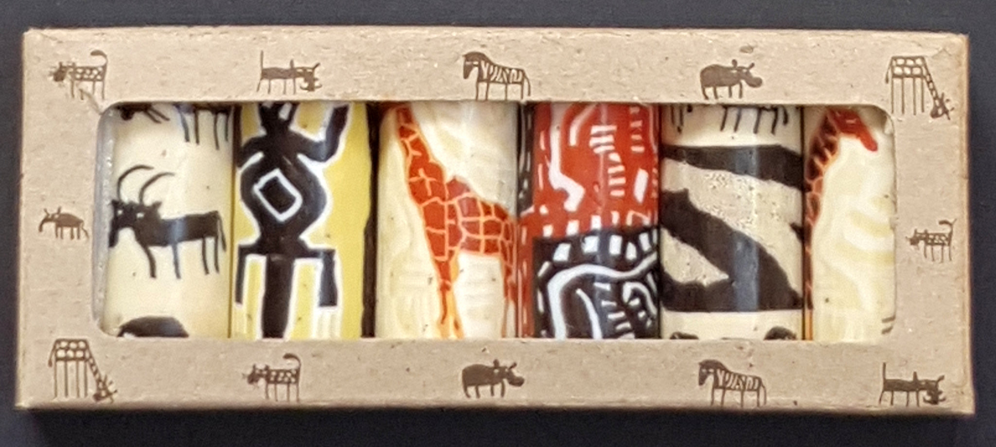 African Animals - Pack of 6 Mini Candles