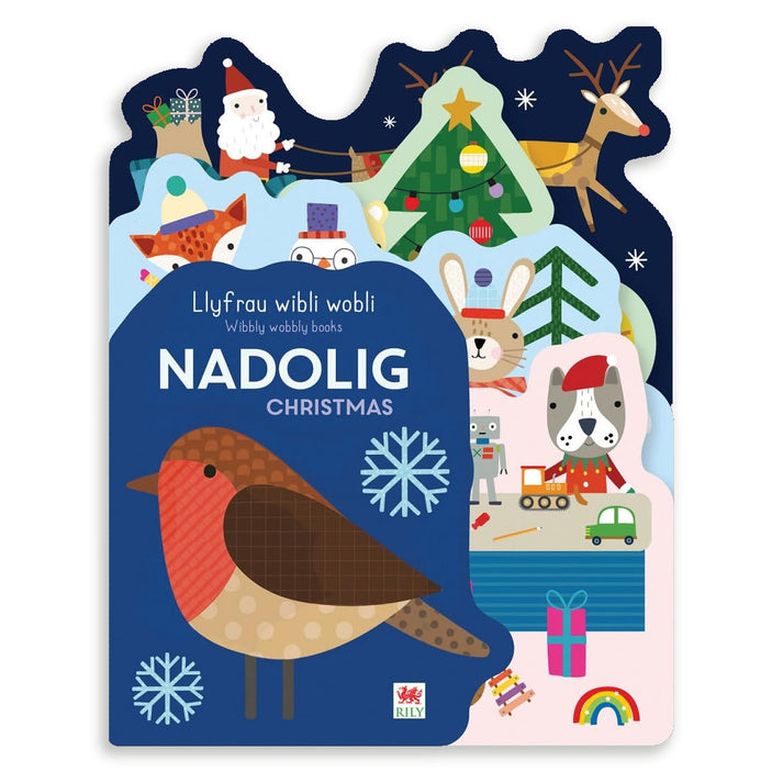 Board Book - Llyfrau Wibli Wobli: Nadolig / Christmas