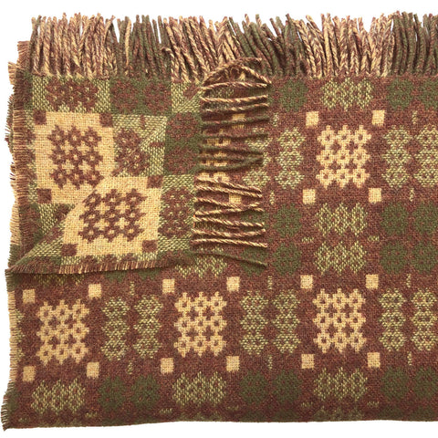 Capel Dewi - Chestnut Welsh Tapestry Throw
