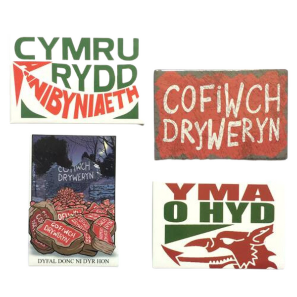 Cofiwch Dryweryn + more - Pack of 4 Magnets