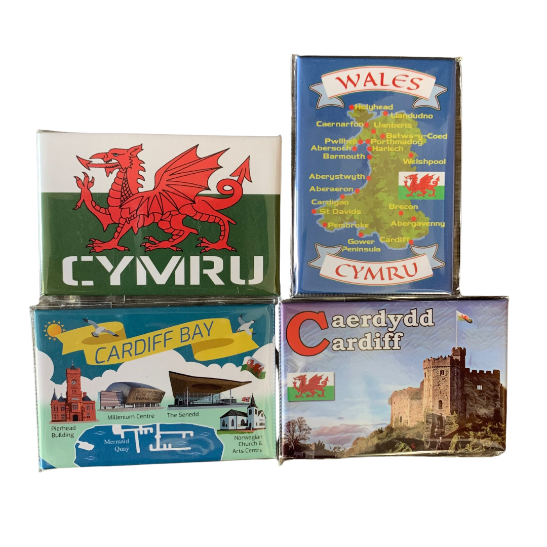 Caerdydd Magnets - Pack of 4 Magnets