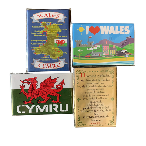 I love Wales Magnets - Pack of 4 Magnets