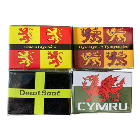 Welsh Flags - Pack of 4 Magnets