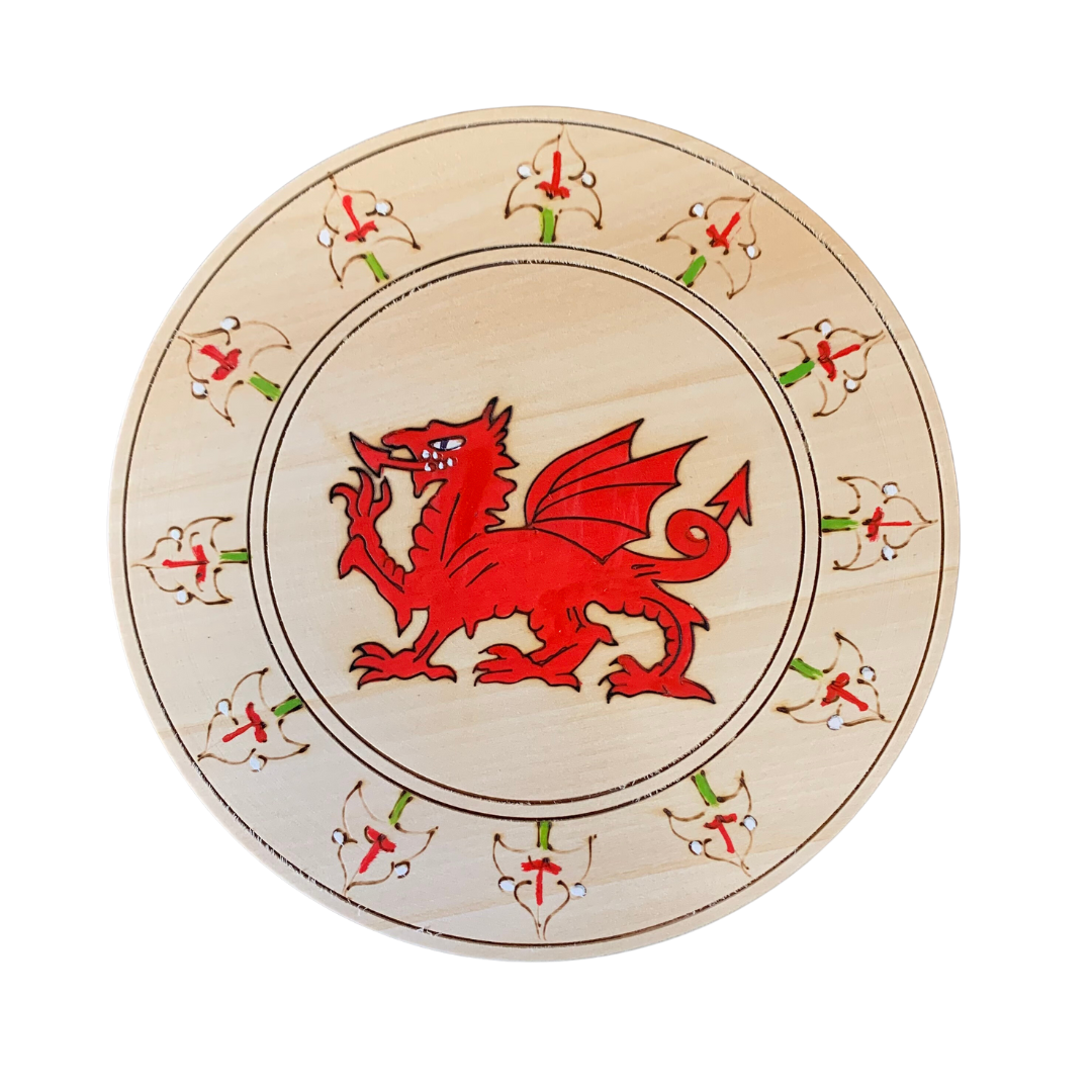 Large Welsh Dragon Plate