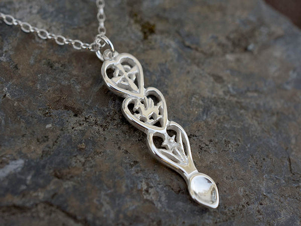 Tlws Llwy Garu Draig (Arian) - 054a