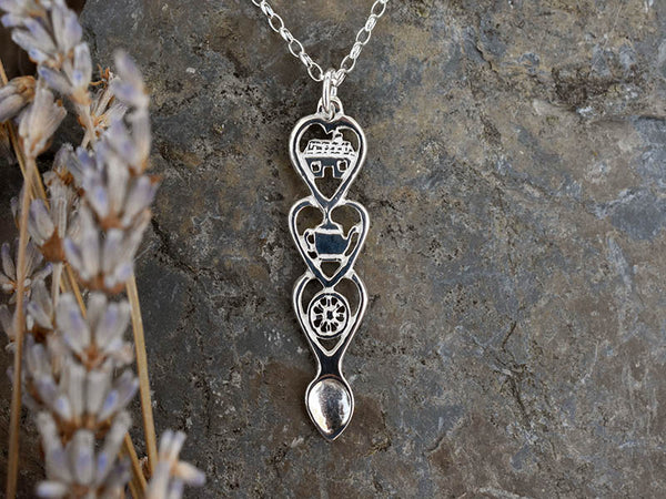 Tlws Llwy Garu Croeso (Arian) - 055a