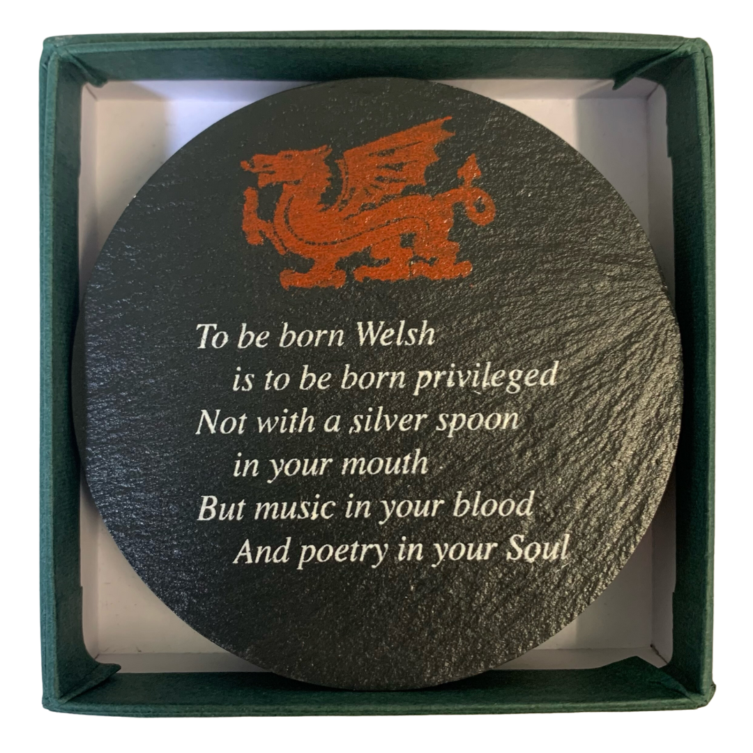 Set of 4 'To Be Born Welsh' Coasters