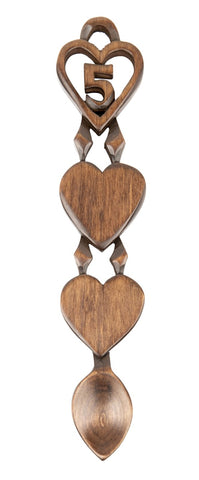 Elegant 5th anniversary love spoon - 018a