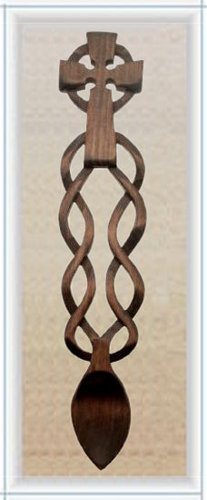 Large Celtic Cross Lovespoon - 026