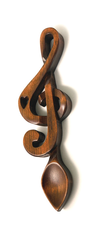 Music Lovers' Spoon (Large) - Welsh Love Spoon 033b – Cadwyn Cyf