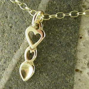 Heart Love Spoon Pendant (Gold) - 052b